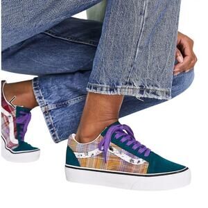 Vans Old Skool Acid Prep Plaid Sneakers - Women's Size 7